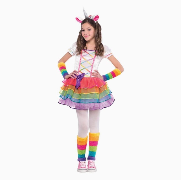Rainbow Unicorn Costume Set - Large (12-14) - Picture 1 of 2
